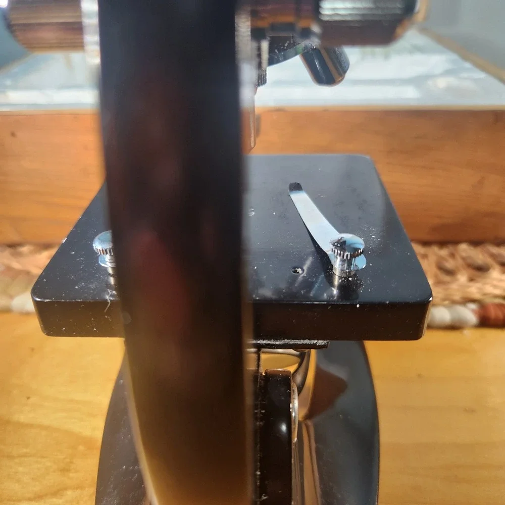 Vintage Sears Power Zoom Microscope 50x–1200x Model 46368 w/ Case Student...